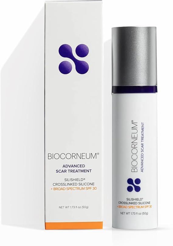 Biocorneum Silicone Scar Gel w/ Silishield, SPF 30 Scar Removal Cream, 50g