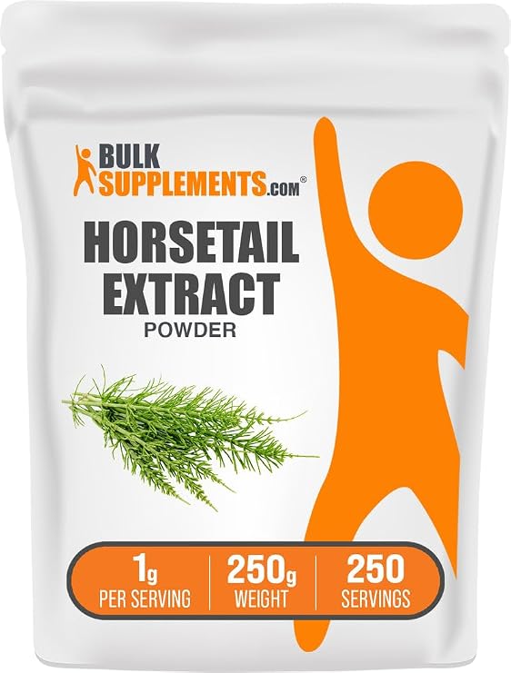 Horsetail Extract Powder - Horsetail Herb - Silica Supplements, Gluten Free, 1g per Serving, 250g (8.8 oz) (Pack of 1)