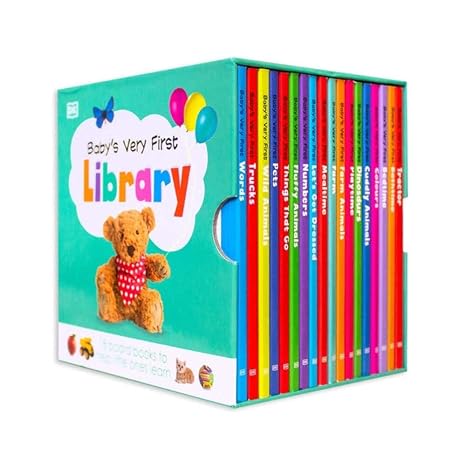 Baby's Very First Library Toddler Early Learning 18 Books Box Set Collection