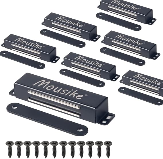 Mousike Magnetic Door Catch Heavy Duty 90lb Door Magnets with Strong Magnetic for Kitchen Cupboard Wardrobe Closet Cabinet Door Drawer Latch