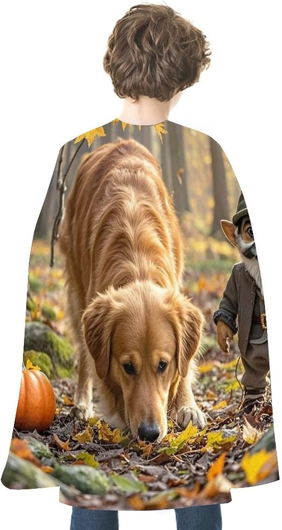 Adult Cloak Throw Robe Wearable Cape Hoodie Poncho Pumpkins And Maple Leaves Halloween Cape Blanket for Halloween Costumes