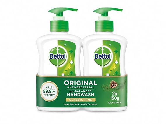 Dettol Classic Pine Anti-bacterial Liquid Hand Wash 150g x 2 Packs