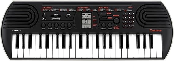 Casio SA-81 Mini Keyboard with 44 Mini Keys Black