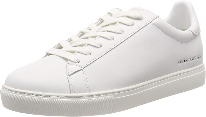 Armani Exchange Mens Low Top Leather Sneaker