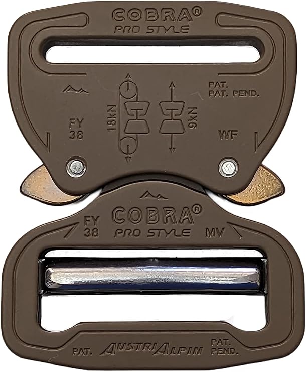 AustriAlpin COBRA Pro Style 1.5" Quick Release Adjustable Heavy Duty Tactical Belt Buckle