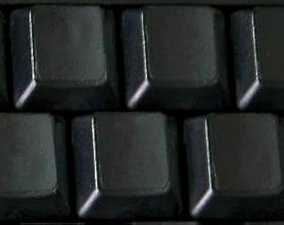 Blank Keyboard Stickers Non Transparent Black Background