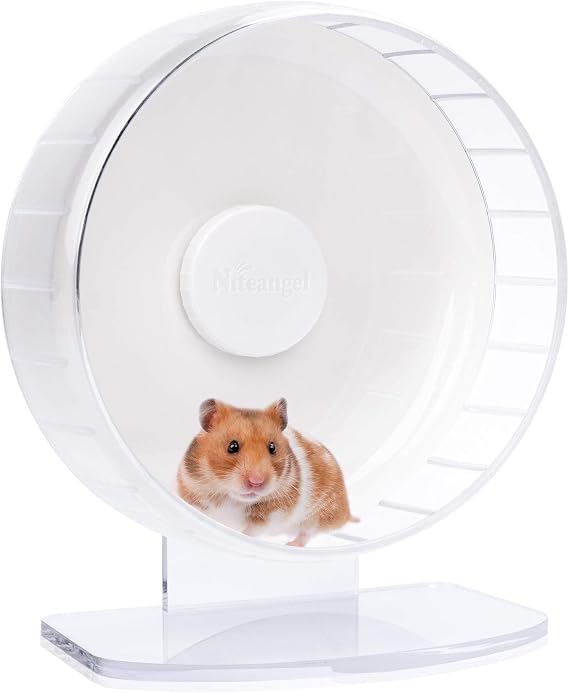 Niteangel Super-Silent Hamster Exercise Wheels: Quiet 10 inch Running Wheel