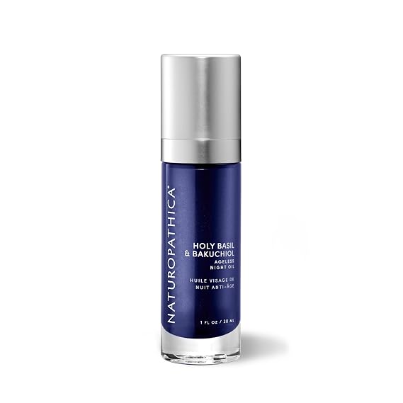 Naturopathica Bakuchiol Face Oil Night Treatment, 1 oz | Natural retinol alternative night treatment. Bakuchiol face oil smooths wrinkles and firms skin without irritation.