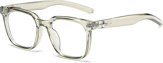 Thick Square Blue Light Glasses for Women Men Fashion Eyeglasses