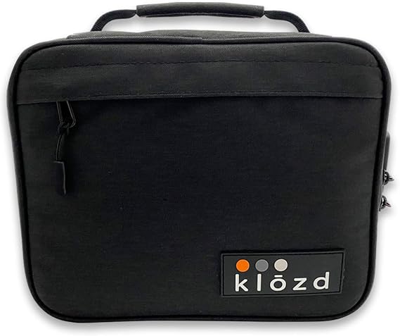 Klozd Premium Bag Large Smell Proof Medicine Case with Lock and Accessories