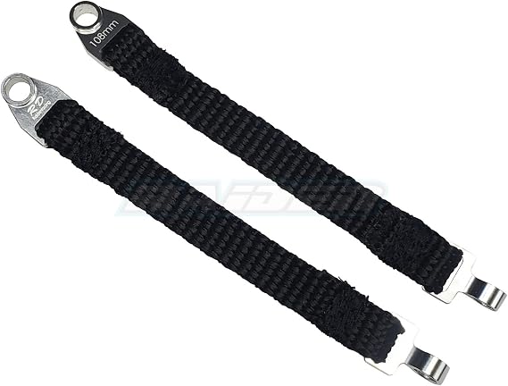 Rear Suspension Damper Travel Limit Straps 108mm for Traxxas 1/7 UDR Derser Racer - Silver