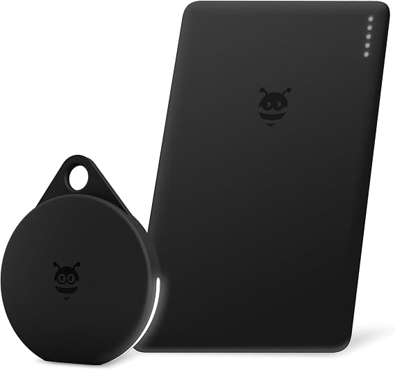 Pebblebee Tracker Clip Universal & Pebblebee Tracker Card - Rechargeable Tracking Devices - Alternative to Air Tag & Android Tracker Tags - Works with Both Android & iOS Find My Apps