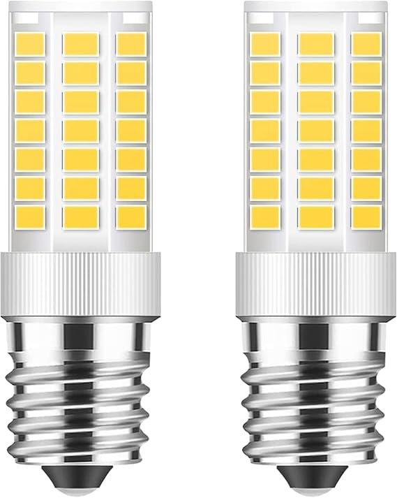 TAIYALOO E17 LED Bulb Dimmable, 5W Microwave Oven Bulb, Natural White 4000K, 40W Halogen Bulb Replacement for Microwave, Over Stove Appliance, Range Hood, E17 Intermediate Base (2 Pack)