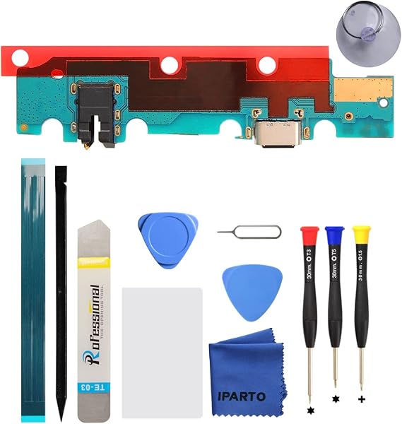 Charging Port Replacement for Samsung Galaxy Tab A7 Lite T220 Charging Port Replacement Kit for 8.7 inch 2021 Galaxy Tab A7 Lite SM-T220 USB Flex Dock Connector Replacement