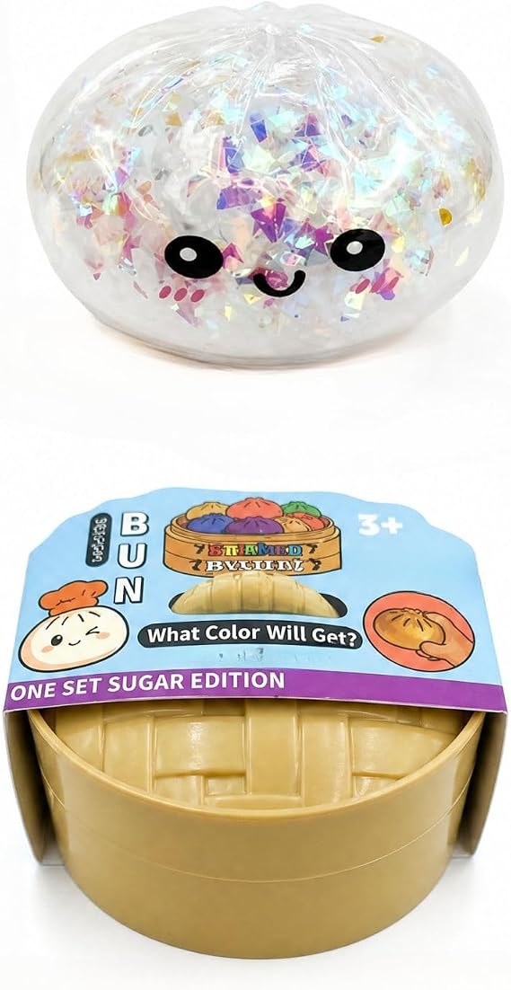Squishy Dumplings Cute Squishy Dumpling Stress Relief with Steamer