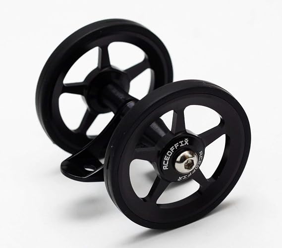 Mudguard Fender EZ Wheel Hollow Design Double Easywheel Tire for Brompton Folding Bike Easy Wheel Big 65g (Black)
