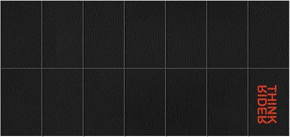 ThinkRider Bicycle Trainer Mat, Soundproofing, Vibration Dampening, Shock Absorption, Training Mat for Cycle Trainers, Aerobics and More, 6mm Thick, Black