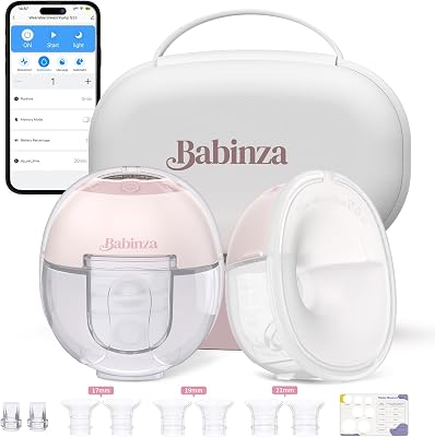 Wearable Breast Pump,Hands Free Upgraded Mobile Flow | S33, App Discreet Control with 3 Modes & 15 Levels, Portable Electric Breast Pump with 17192124MM Flange, Leak-Proof Design 2 Pack, Pink