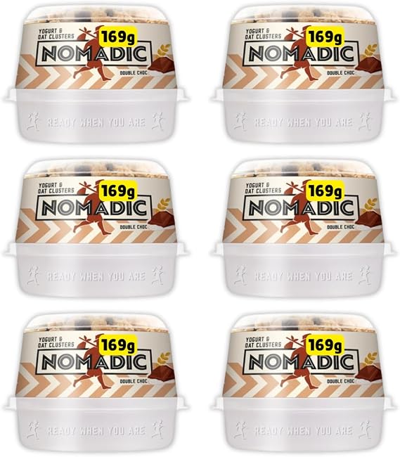 Nomadics Yogurt & Oat Clusters 6 x 168g (Double Chocolate)