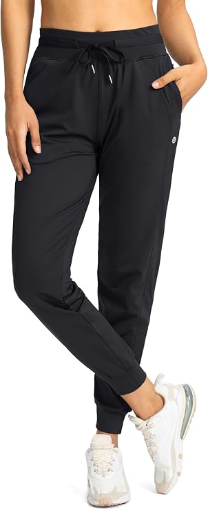 G Gradual Women's Joggers with Zipper Pockets High Waisted Jogger Pants