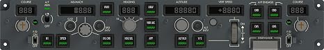 SYDYSOSO Cockpit Simulator 737X MCP Flight Simulator Mode Control Panel, Full Scale 1:1 Replica Mode Control Panel, Realistic Operation, Plug and Play, USB, Compatible With PC