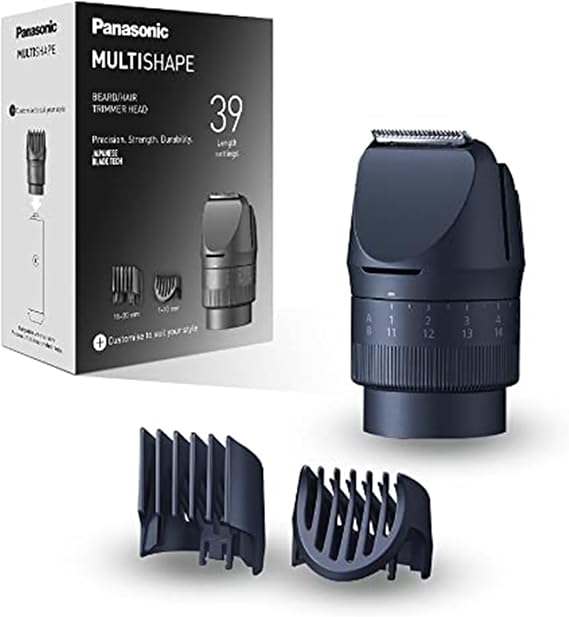 Panasonic ER-CTN1 MULTISHAPE Modular Personal Care System, Beard Trimmer and hairclipper Head for Men