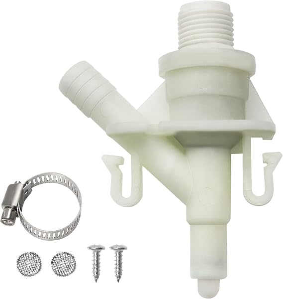 Upgraded 385311641 RV Water Valve Kit-RV Valve Fit for Sealand Dometic 300 301 310 311 320 321 RV Toilets Valve Pedal Flush Toilets Camper Valve-High Sealing No Leakage Freeze Resistance by Blutoget