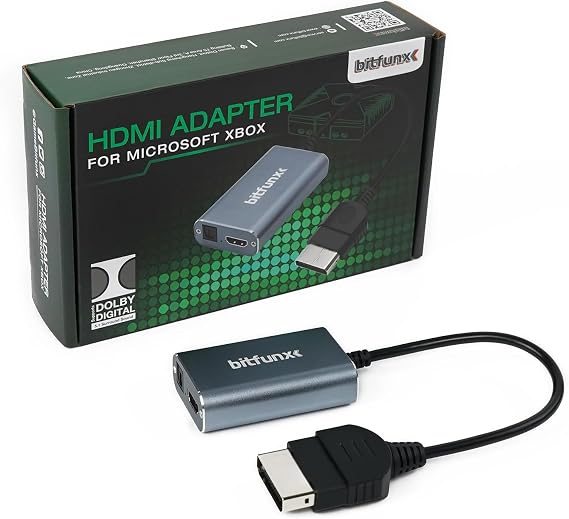 BITFUNX Original Xbox to HDMITM Adapter, with Toslink Optical Audio