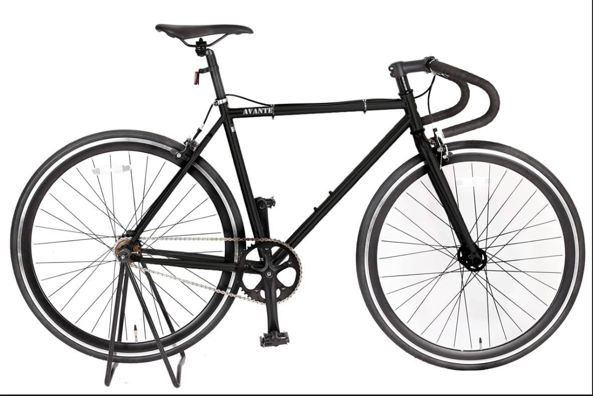 Fixed Gear Bike PISTO Chromoly Frame, Durability, 700C, Lightweight, Road Bicycle, Simple, Fixed Gear⇔Free Gear Free Conversion, Brake Included