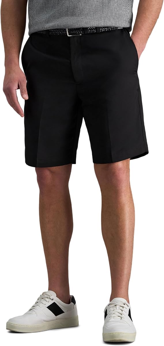 Haggar mens Cool 18 Classic Fit Expandable Waist Short Regular and Big & Tall Sizes