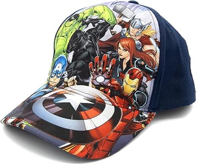 Marvel Avengers, Captain America, Hulk, Ironman Flat Brim Baseball Cap Hat, Boys Ages 5-17
