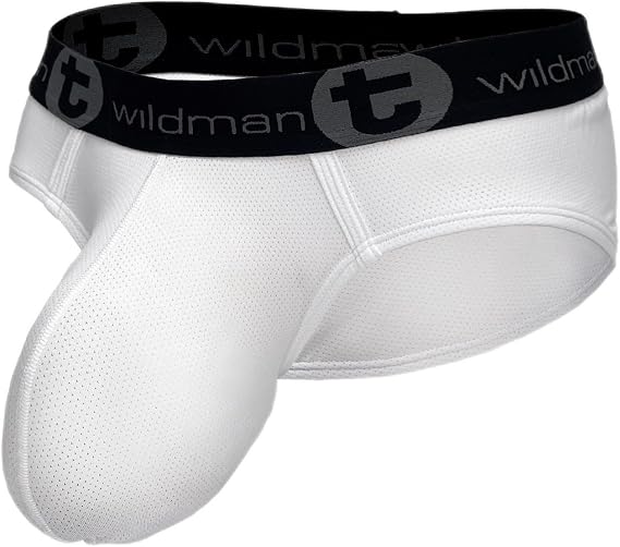 Wildmant Mesh Monster C*ck Brief White