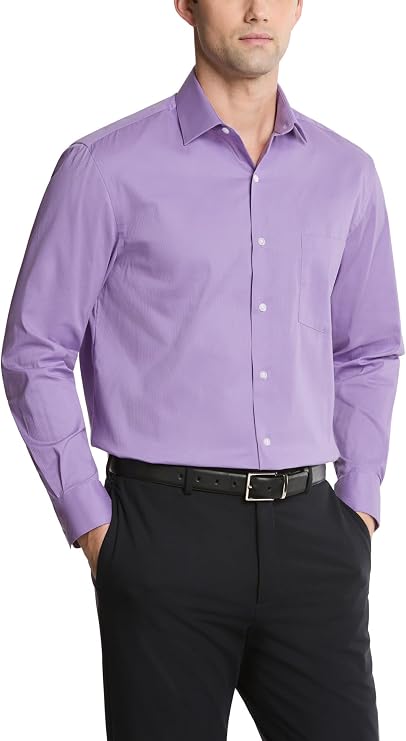 Van Heusen Men's Dress Shirt Regular Fit Everyday Defense Stretch