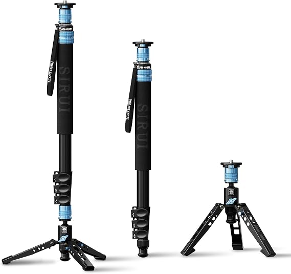 SIRUI 74.8"/189cm Aluminum Camera Monopod with Feet, Removable Base