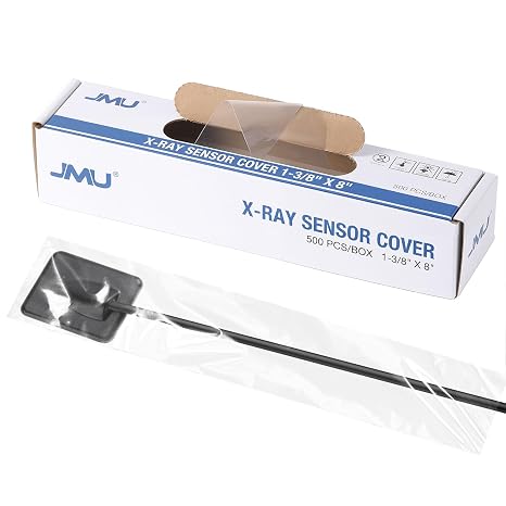 JMU 500 Pcs 8" x 1-3/8" Dental Digital X-Ray Sensor Cover Sleeves #1