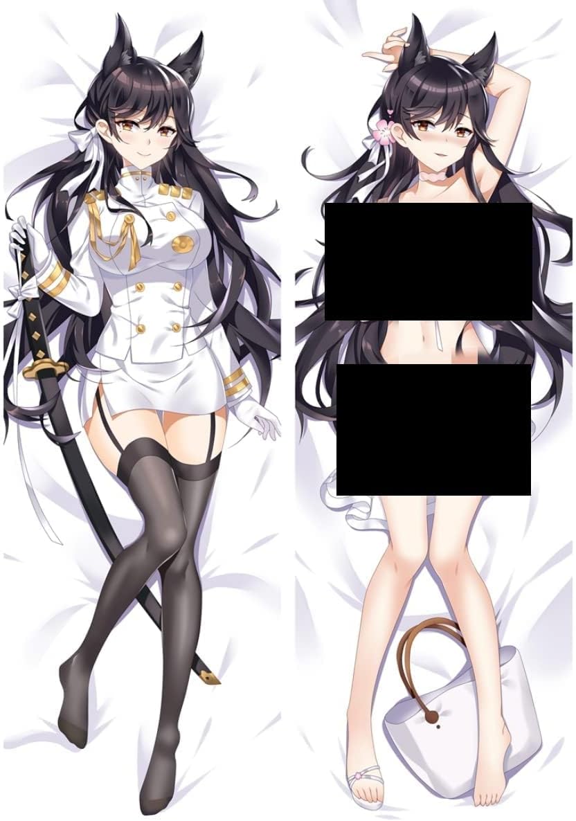 Atago Anime Pillowcase Hugging Pillow Dakimakura Pillow Case Cover 59 x 20 inch Peach Skin Atago 10