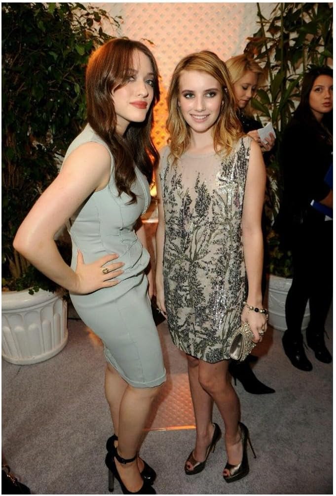 Emma Roberts & Kat Dennings Sexy Hot Photo Print Wall Decor 18x24 Poster