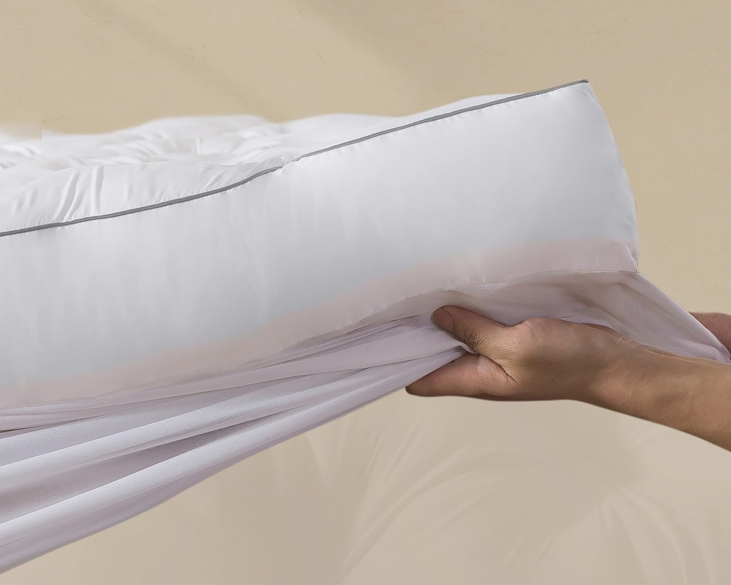 WhatsBedding 5インチ 低反発マットレストッパー キングサイズ、サポート力のあるふわふわの細断メモリーフォーム入りピロートップ、深いポケット付きエクストラソフトベッドトッパー 78x80インチ