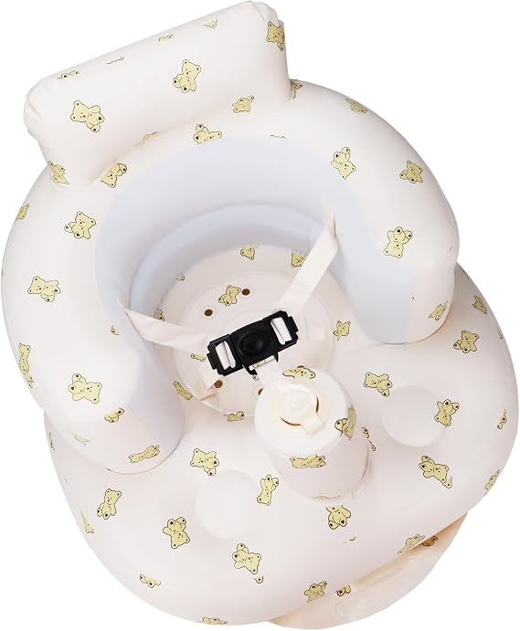 AirSwim Inflatable Baby Seat, Inflatable Baby Chair with 3-Point Harness