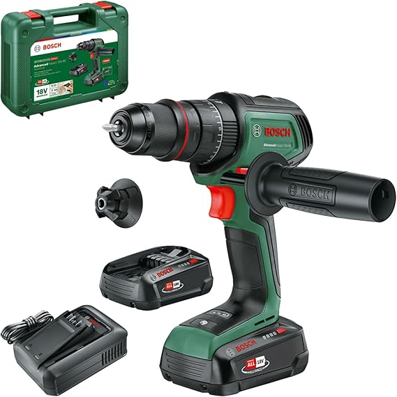 Bosch AdvancedImpact 18V-80 Akülü Darbeli Matkap, 2 x 2,5 Ah + AL18V-44