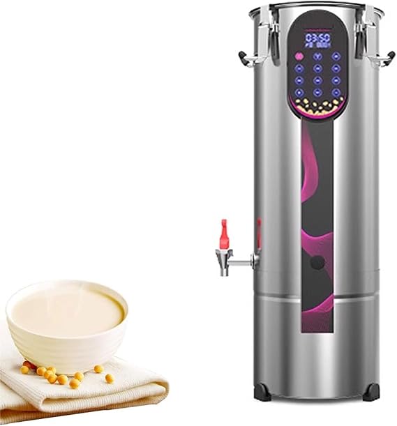 220V Commercial Soymilk Machine, 11L/18L/22L/30L/40L Electric Soy Milk Blender, with Removable Filter & Slag Separation, LED Smart Screen, for Soy Milk, Bean Paste, Corn Soup, Juice