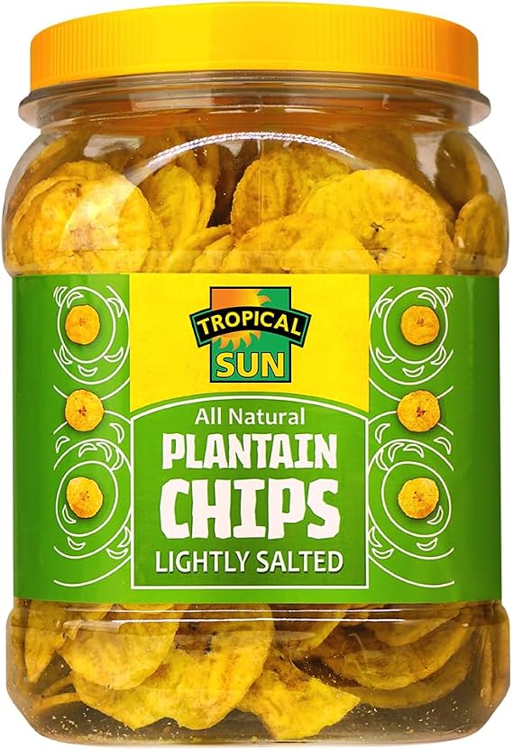 Tropical Sun Salted Plantain Chips, 450g (Pack of 1)