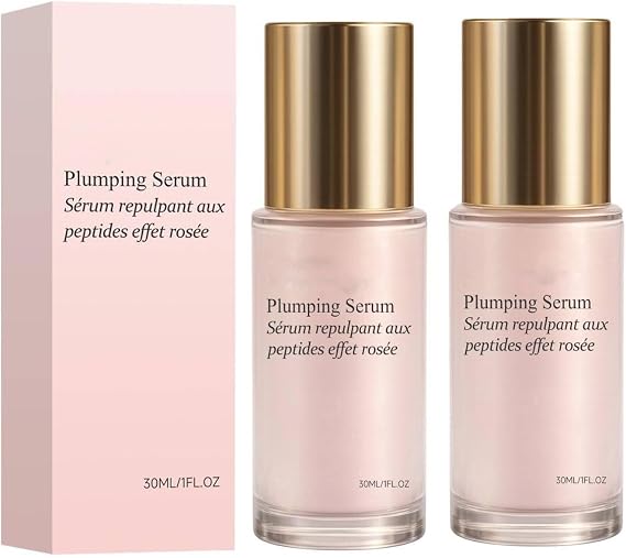 Peptide Plumping Serum, Multi Peptide serum, Hydrating Firming Face Serums, Anti-Ageing Face Serums for Firming & Pore Minimising, for Reduce Wrinkles, and Improve Elasticity (2PC)