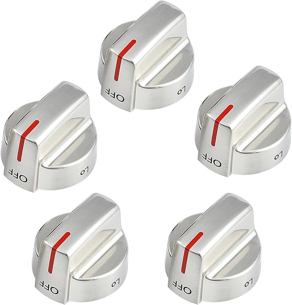 5Pcs 5304509064 Replacement Stove Knobs for Frigidaire Gas Range Burner