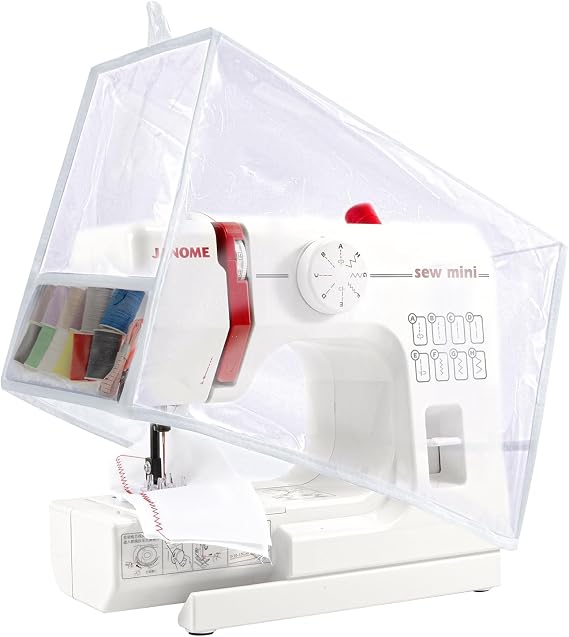 Sewing Machine Cover with Storage Pockets,Protective Quilted Sewing Machine Dust Cover Compatible with Most Standard Singer&Brother Sewing Machines