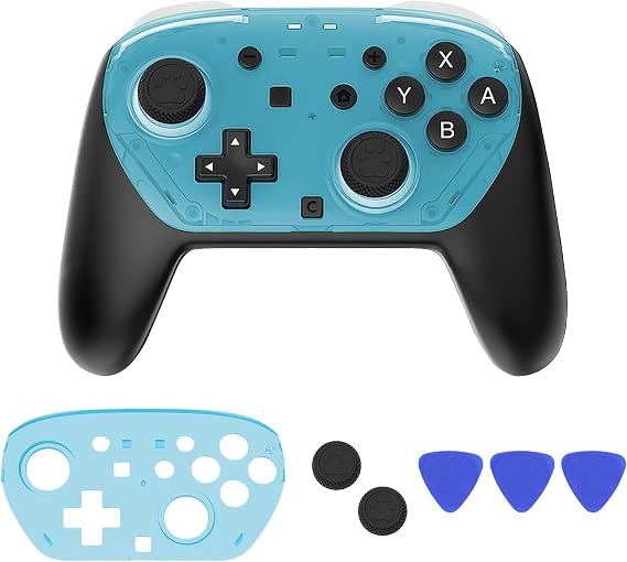 DLseego Hard Surface Replacement Case for Nintendo Switch 2 Pro Controller, Hard Shell Surface Protector, Portable Travel Storage, Shock-Proof, Anti-Scratch, Water-Resistant Accessory Cover - Blue