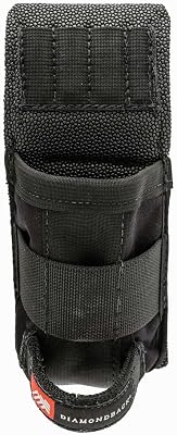 The Diamondback Bossman Compact Tool Pouch, Black | Holds Utility Knife, Chisel, Small Tools, Tape Measure, Hammer Loop, Drill Bit Holder | for Carpenters Framers Electricians | 9.5x4x1