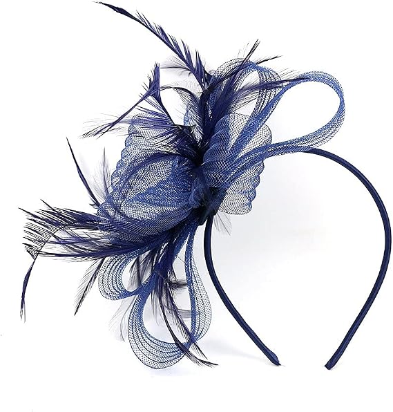 Fascinators Headband Hat Tea Party Hair Clip Church Wedding Bridal Headwear Vintage Headpiece Hairpin Flower Hat