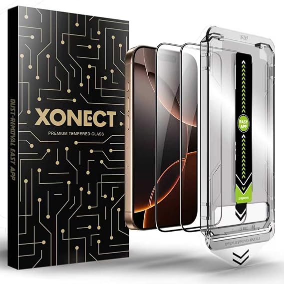 iPhone 17 Uyumlu Ekran Koruyucu - 9H Temperli Cam, HD Şeffaf, 2’li Paket