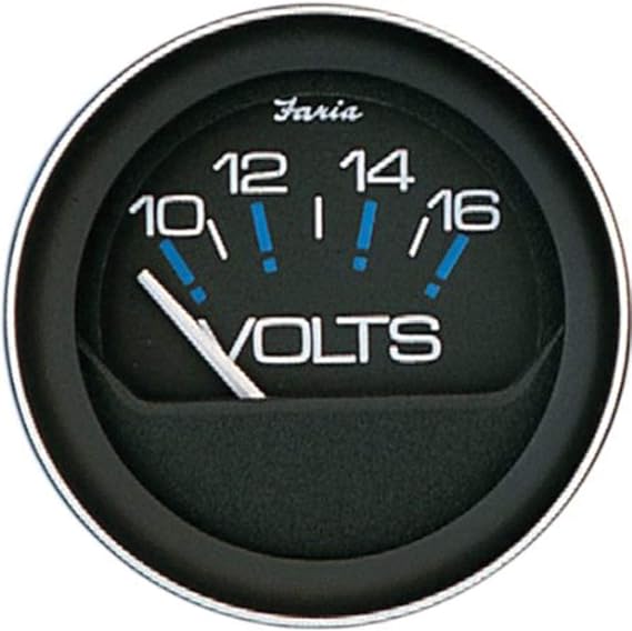Faria Beede INSTRUMENTS FARIA BEEDE 13010 Coral 10-16V Voltmeter, 2"